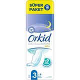 Orkid Extra Hassas Hijyenik Ped Uzun Extra (Boy 3) 16 Adet Ped