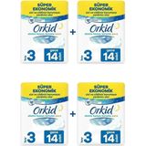 Orkid Extra Hassas Koruma Gece Süper Ekonomik Paket 56 Ped (14X4) Boy 3 Gece Boy 3 56