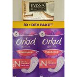 Orkid Ferah Koku İnce Pamuksu Günlük Ped 80'li X 1 Paket/Evissa Sabun Hediyeli