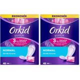 Orkid Günlük Ped Günlük Koruma Dev Ekonomi Paketi 48 Ped (Tekli Paketlerde) 2li paket