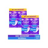 Orkid Günlük Ped Normal Dev Ekonomi Paketi 80'li x2