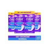 Orkid Günlük Ped Normal Dev Ekonomi Paketi 80'li x3