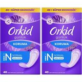 Orkid Günlük Ped Normal Ekonomik Paket 40 Ped 2li paket