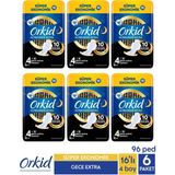 Orkid Hijyenik Ped 96 Adet 4 Numara Ultra İnce 10 Saat Ekstra Koruma Süper Ekonomik Paket