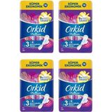 Orkid Hijyenik Ped Gece Süper Ekonomik Paket 4 Adet 16 Ped