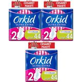 Orkid Hijyenik Ped Ultra Extra Uzun 44'Lü Milli Takım Cesaret Paketi 3 Adet