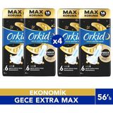 Orkid Hijyenik Ped Ultra Gece Ekstra Max 14'lü 4 Adet
