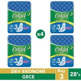 Orkid Maxi Gece Hijyenik Ped 28'li (7x4'lü Paket)
