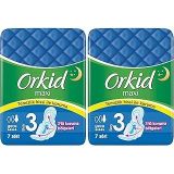 Orkid Maxi Hijyenik Ped Gece Tekli Paket 7 Ped 2li paket