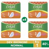 Orkid Maxi Normal Hijyenik Ped 40'lı (10X4'LÜ Paket)