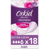 Orkid Mesane Pedi Ekstra Uzun Süper Ekonomik Paket 18 Adet Ped - Renkli