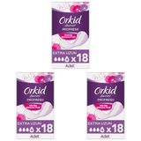 Orkid Mesane Pedi Ekstra Uzun Süper Ekonomik Paket 18 Ped 3lü paket