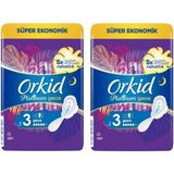 Orkid Platinum 4'lü Gece 16 x 2 Adet Hijyenik Pedler Nefes Alabilen Yüzey ile Konforlu Kullanım