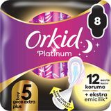 Orkid Platinum 8 Adet Gece Ekstra Plus Hijyenik Ped Ekonomik Paket ile Yüksek Koruma