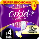 Orkid Platinum Dörtlü Paket Gece Ekstra 16 Adet