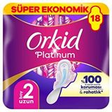 Orkid Platinum Ekstra Uzun Dörtlü Paket 18 Adet Hijyenik Ped