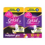 Orkid Platinum Endişesiz Gece Hijyenid Ped Paketi (Gece Extra Plus (Boy 5) 14 Adet + Gece Extra (Boy 4) 16 Adet)