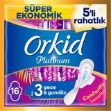 Orkid Platinum Gece 16 Adet Hijyenik Ped Ultra İnce Yapı ile Rahatlık Sunar