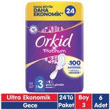 Orkid Platinum Gece 24x6 144 Adet Ped