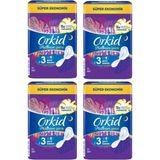 Orkid Platinum Gece 3 Boy 64 Adet 4 Paket Ultra İnce Rahatlık ve Nefes Alabilen Yüzey - 1