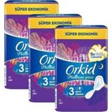 Orkid Platinum Gece 3x 16'lı Süper Paket Gün Boyu Konfor ve Sızıntı Önleyici Teknoloji