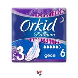 Orkid Platinum Gece Boy 3 Hijyenik Ped 6'lı