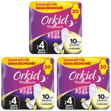 Orkid Platinum Gece Ekstra (Boy 4) 20 Adet Hijyenik Ped 3lü paket
