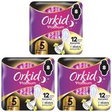 Orkid Platinum Gece Ekstra Plus (Boy 5) 8 Adet Hijyenik Ped 3lü paket
