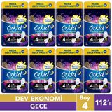 Orkid Platinum Gece Hijyenik Ped 112 Adet Extra 5 Kat Rahatlık ve Sızıntı Önleyici Özellik