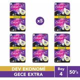 Orkid Platinum Hijyenik Ped Anne Kız Paketi Gece Extra (Boy 4) 50 Adet Ped