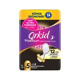Orkid Platinum Hijyenik Ped Dörtlü Ekstra Plus 14 - Yumuşak ve Kuru Koruma 6'li Avantaj Paketi - 6 Adet