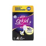 Orkid Platınum Hijyenik Ped Dörtlü Gece Ekstra 20Li 8'Li Avantaj Paketi - 8 Adet