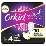 Orkid Platinum Hijyenik Ped Gece Ekstra (Boy 4) 5 Adet Ped