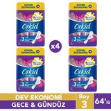 Orkid Platinum Hijyenik Ped Gündüz Gece 64 Adet - 1