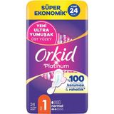 Orkid Platinum Hijyenik Ped Normal 24 Adet - Yumuşak ve Kuru Koruma 2'li Ekonomik Paket - 2 Adet