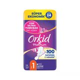 Orkid Platinum Hijyenik Ped Normal 24 Adet - Yumuşak ve Kuru Koruma 8'li Avantaj Paketi - 8 Adet