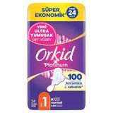 Orkid Platinum Hijyenik Ped Normal (Boy 1) Süper Ekonomik Paket 24 Adet Ped
