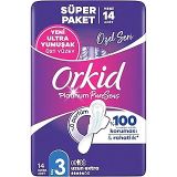 Orkid Platinum Hijyenik Ped Uzun Extra (Boy 3) 14 Adet Ped