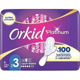 Orkid Platinum Hijyenik Ped Uzun Extra (Boy 3) 6 Adet Ped