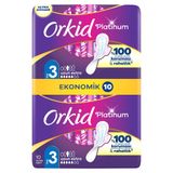 Orkid Platinum Hijyenik Ped Uzun Extra (Boy 3) Ekonomik Paket 10 Adet Ped