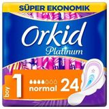Orkid Platinum Normal Hijyenik Ped 24 Adet Gün Boyu Konfor ve Sızıntı Önleyici Teknoloji