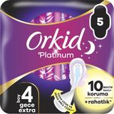 Orkid Platinum Tekli Paket Gece Ekstra 5'li - 8 Adet
