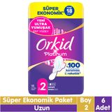 Orkid Platinum Uzun 6x18 108 Adet Hijyenik Ped