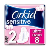 Orkid Sensitive Uzun Tekli Paket 8 Adet Hijyenik Ped