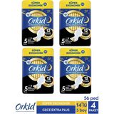 Orkid Süper Ekonomik Ultra Gece Extra Plus 14x4 Hijyenik Ped