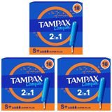 ORKID Tampax Tampon Compak Super Plus, 18 Adet 3lü paket