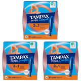 ORKID Tampax Tampon Pearl Compak Super Plus, 16 Adet 3lü paket