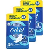 Orkid Ultra 72 Adet Gece & Gündüz Hijyenik Pedler Ekstra Koruma ve Ultra İnce Rahatlık Özellikli