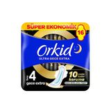 Orkid Ultra Ekstra Dörtlü Paket Gece Ekstra 16 Adet Hijyenik Ped