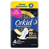 Orkid Ultra Ekstra Dörtlü Paket Gece Hijyenik Ped 16’lı